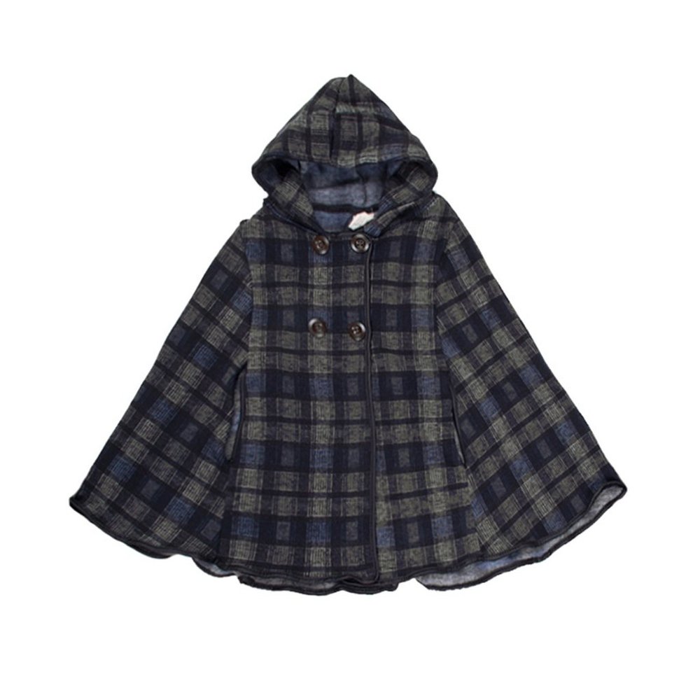 Do Everything In Love Plaid Pattern Kids Capes